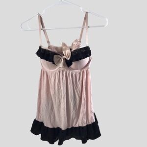 Victoria’s Secret cami top with ethereal back mesh summer fairy vintage y2k 34C